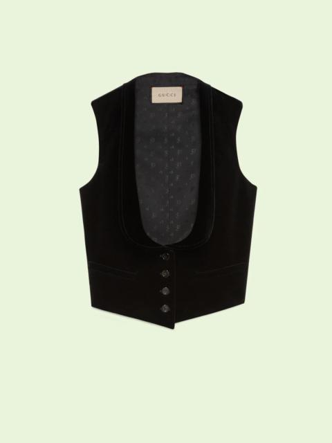 GUCCI Stretch velvet vest