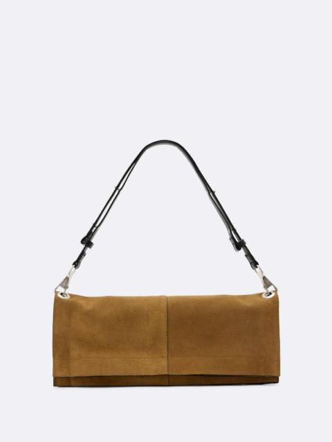 ALLSAINTS LUTECE FOLD SUEDE SHOULDER BAG