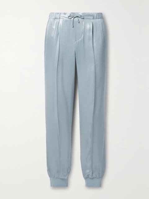 Ralph Lauren Arsenia Pleated Lamé Tapered Track Pants