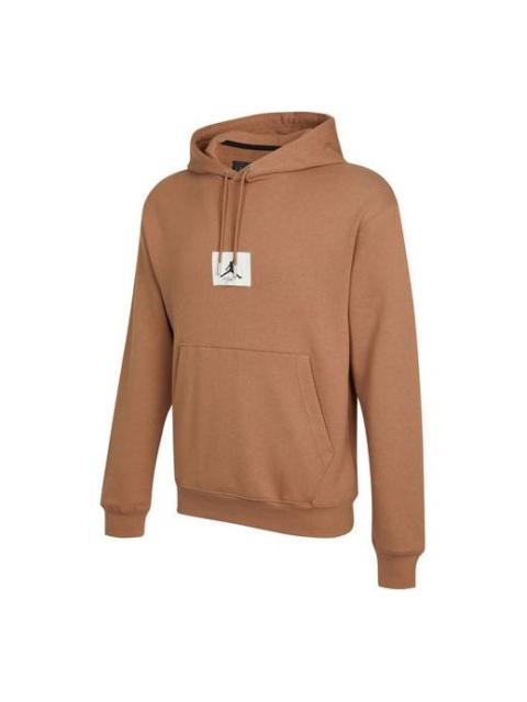Jordan Air Jordan Statement Logo Printing Casual Sports Autumn Hoodie 'Brown' DA9817-256