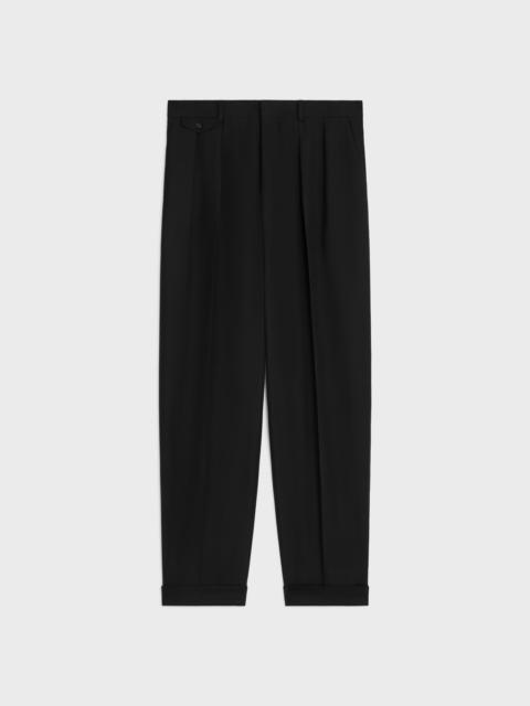 CELINE pleated trousers IN wool gabardine