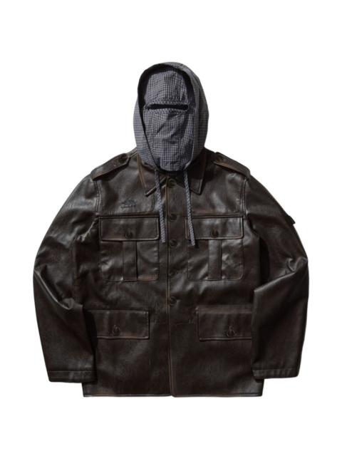 umbro buttoned hooded jacket