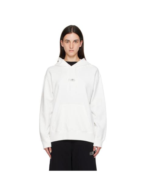 MM6 Maison Margiela White Numeric Hoodie