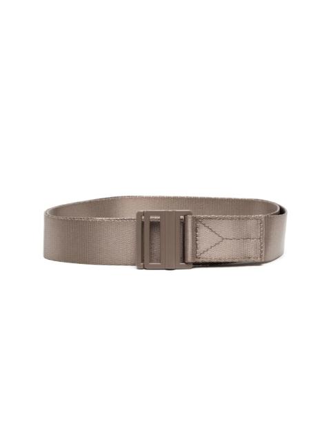 Y-3 logo buckle strap belt