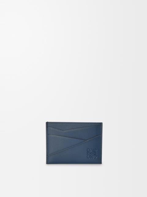Puzzle plain cardholder in classic calfskin