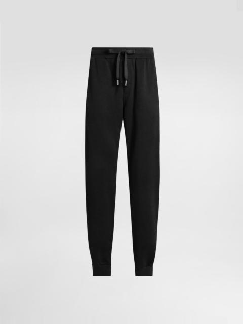 Dolce & Gabbana Jersey trousers with patch