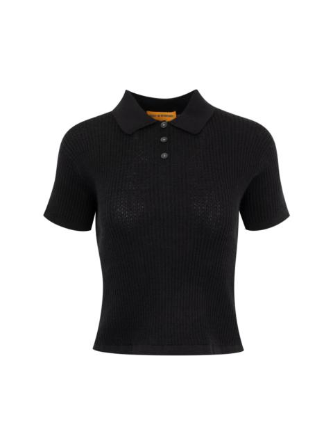 cashmere polo top