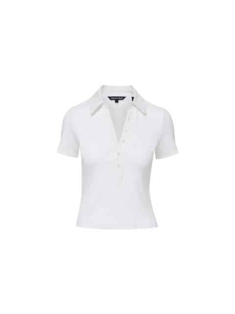 VERONICA BEARD KEARNEY BUTTON-DOWN T-SHIRT