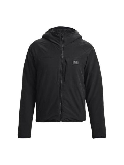 Under Armour (WMNS) Under Armour Latitude Sherpa Full-Zip Hooded Jacket 'Black' 1373289-001