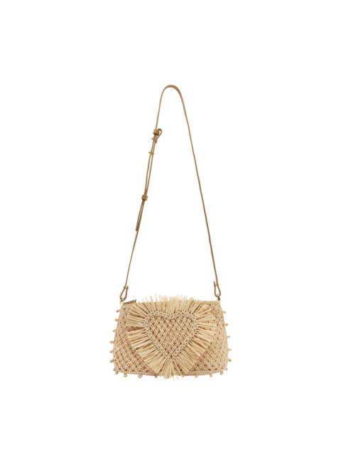 ALÉMAIS Raffia Macrame Clutch