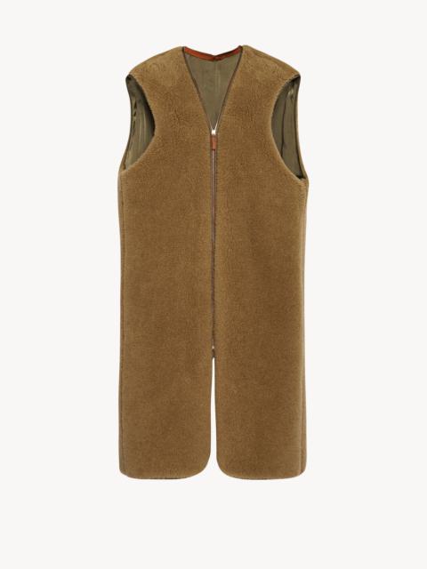 The Row Beyzita Vest in Camel Hair and Silk