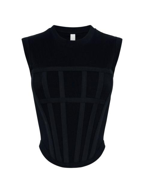 ribbed corset tank