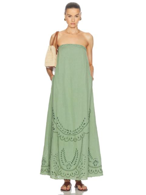 HEMANT & NANDITA Alya Strapless Long Dress
