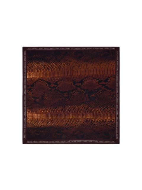 Jean Paul Gaultier python print silk scarf