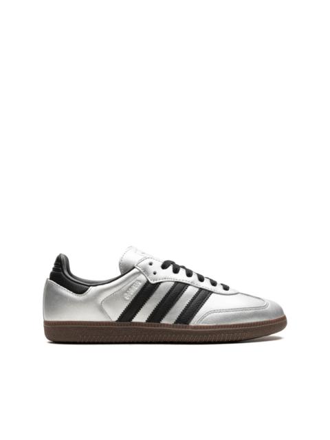 adidas Samba OG "Silver Metallic/Black/Gum" sneakers