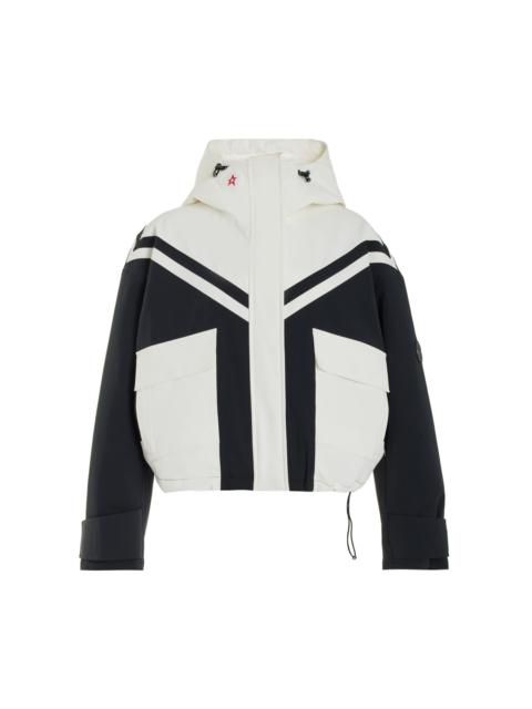 PERFECT MOMENT Calea Hooded Short Ski Jacket black/white