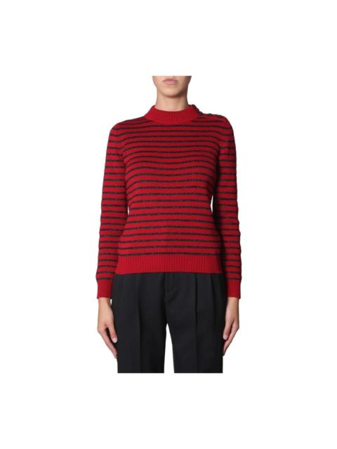SAINT LAURENT Striped Knit Sweater