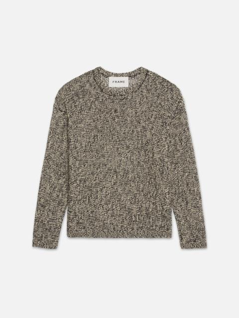 FRAME Linen Marl Sweater in Beige/Melange