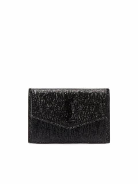 textured-leather clutch
