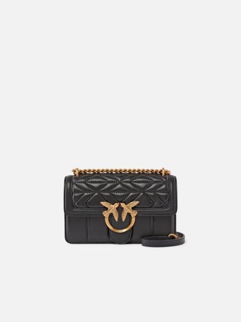 PINKO LOVE BAG CROSSBODY BAG IN QUILTED NAPPA LEATHER