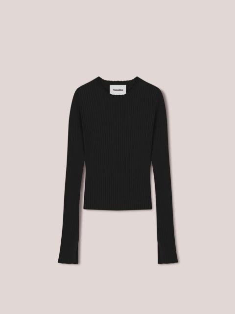 Nanushka NATALIE - Ribbed-knit sweater - Black