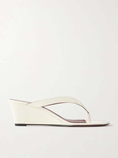 NEOUS Tercus 50 leather thong sandals Cream