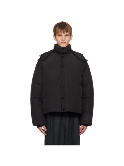 LE17SEPTEMBRE Black Detachable Hood Down Jacket