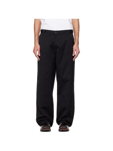 Carhartt WIP Black Brady Double Knee Chino Trousers