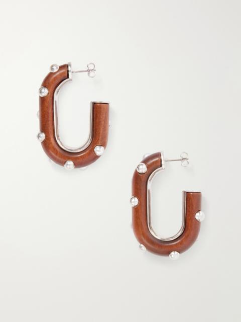 rabanne Embellished Silver-tone Earrings