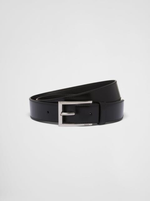 Prada Brushed leather belt