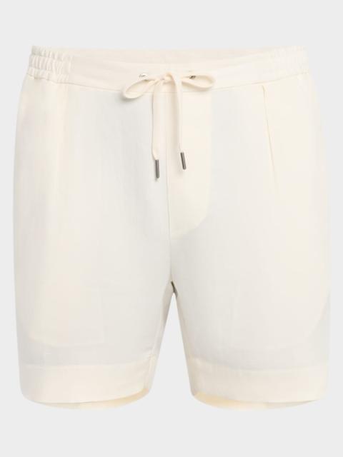 Ralph Lauren Men's Hand-Tailored Pleated Drawstring Shorts