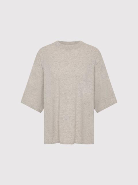 ST. AGNI Cashmere Copain Tee - Grey Marle