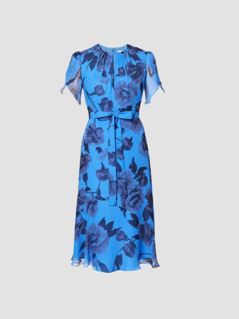 Erdem SHORT SLEEVED ASYMMETRIC DRESS