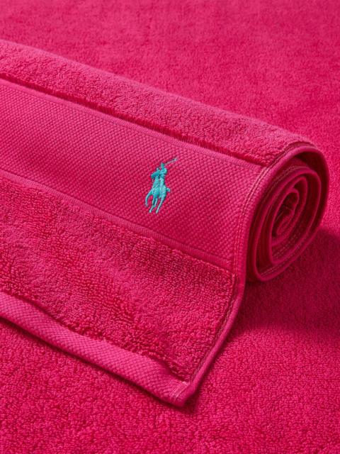 Ralph Lauren Polo Player Cotton Bath Mat - Pink Sky