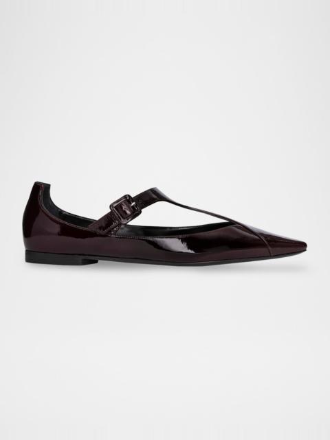 Pierre Hardy Eddie Patent Leather Mary Jane Flats