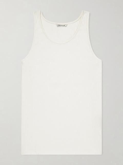 A KIND OF GUISE Tomaso Ribbed Stretch-Cotton Jersey Tank Top