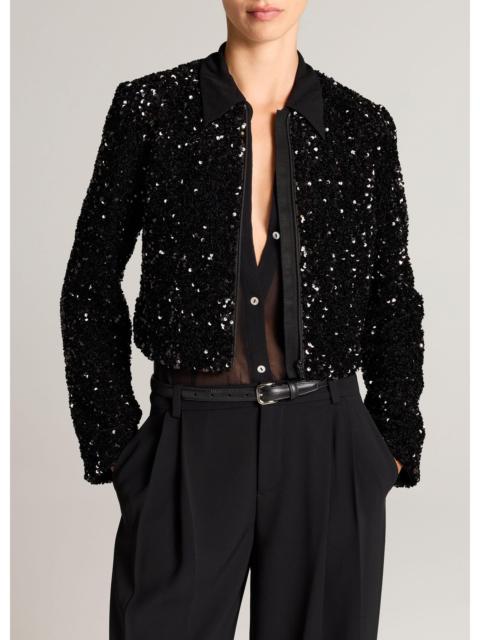 Vince Sequined Velvet Jacket