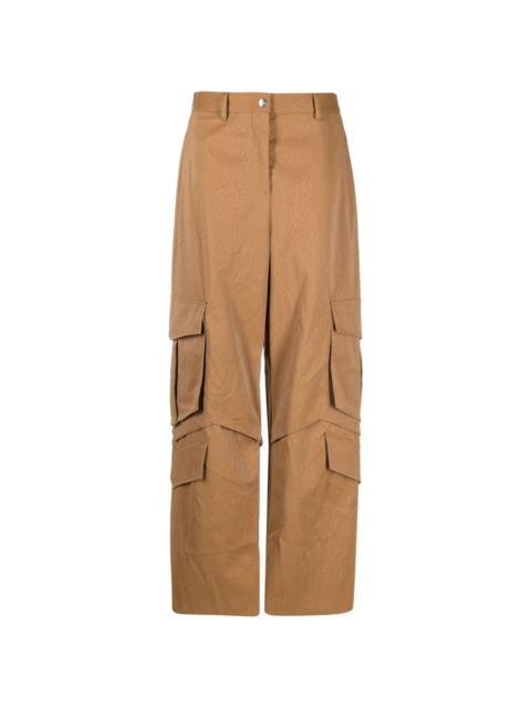 multi-pocket cargo trousers