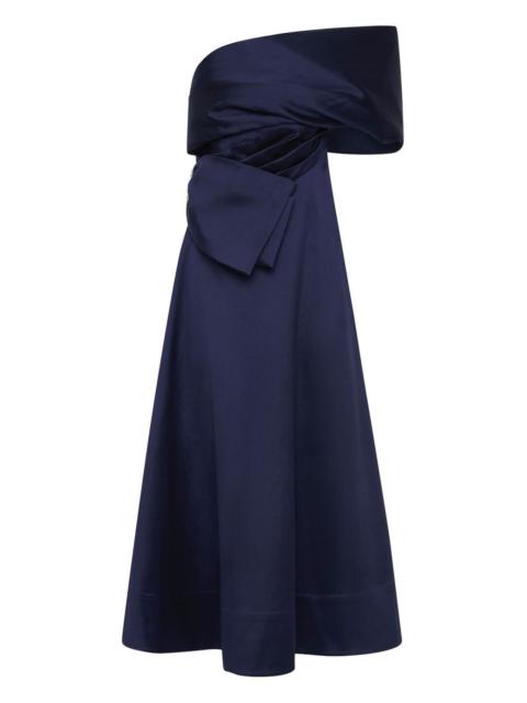 RACHEL GILBERT Archer asymmetric draped gown