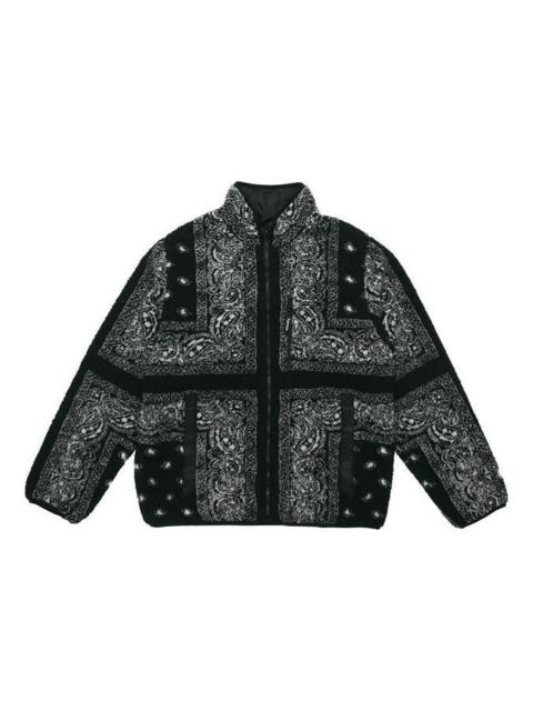Supreme Supreme Reversible Bandana Fleece Jacket 'Black' SUP-FW19-341
