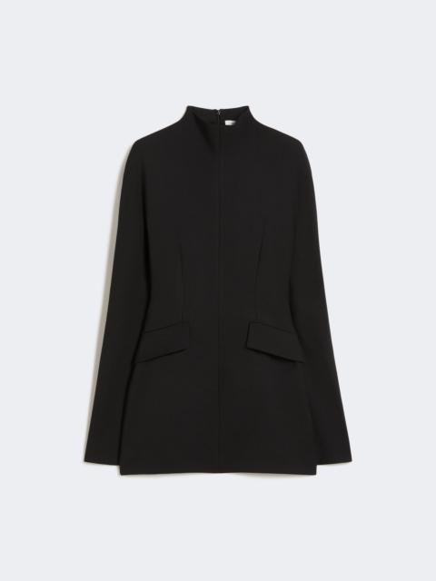 Sportmax TEFRITE Short, contoured gabardine dress - BLACK