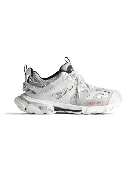 Men's Track Sneaker in Silver/white/black