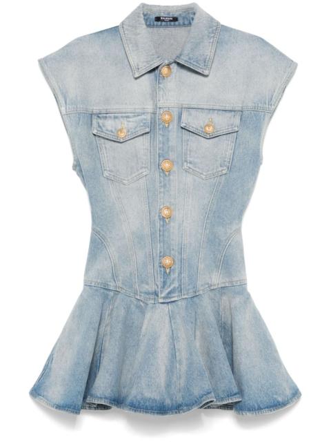 Balmain denim mini dress