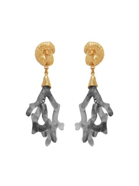 ALÉMAIS Reverie Resin Coral Drop Earrings