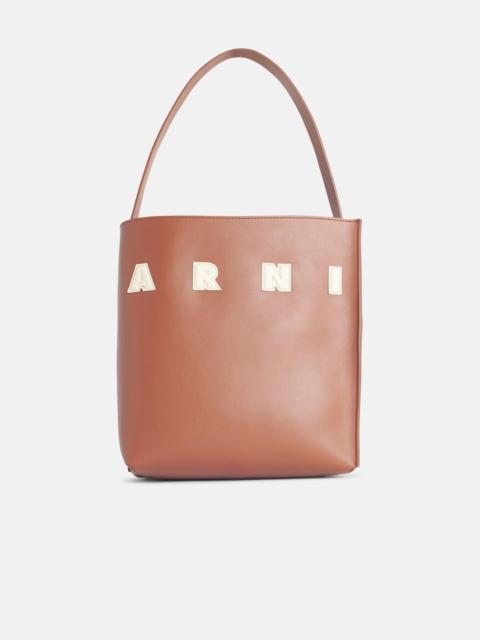 Marni 'MUSEO' BROWN LEATHER BAG