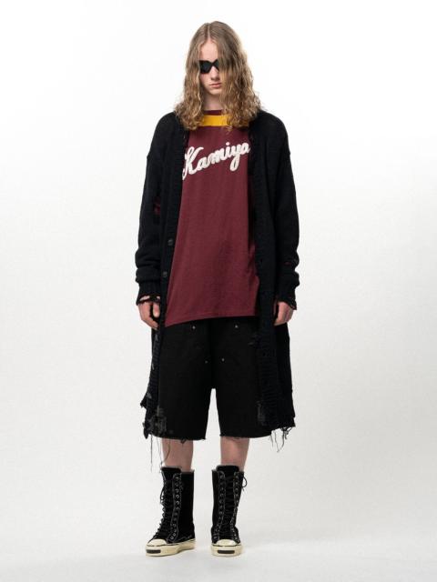 KAMIYA Damaged Low Gauge Long Cardigan