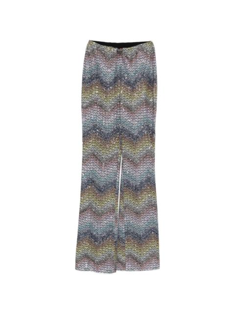 Missoni Sequined flared trousers