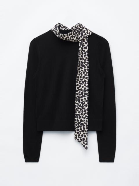 & Other Stories Silk Collar Wool Jumper