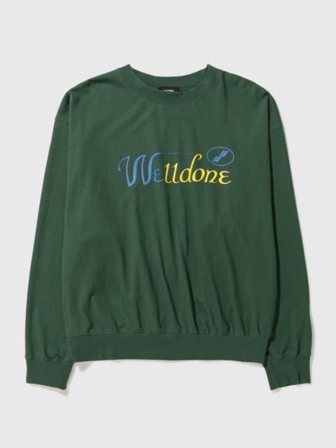 MIX COLOR CURSIVE LOGO SWEATSHIRT