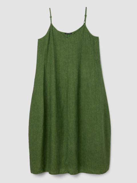 EILEEN FISHER Washed Organic Linen Délavé Lantern Dress